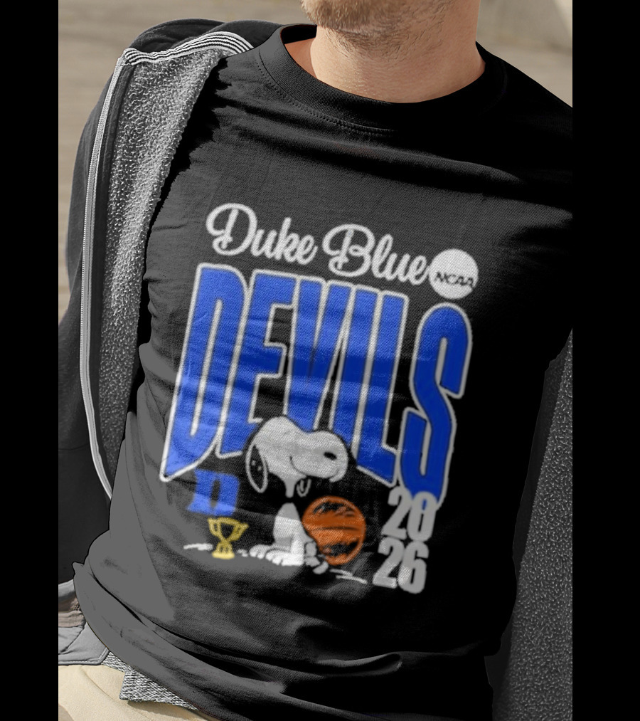 Duke Blue Devils Snoopy Basketball 2026 NCAA Champions T-Shirt