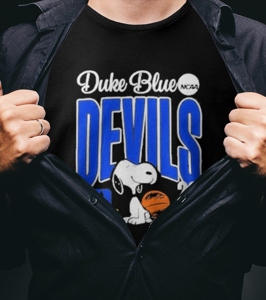 Duke Blue Devils Snoopy Basketball 2026 NCAA Champions T-Shirt