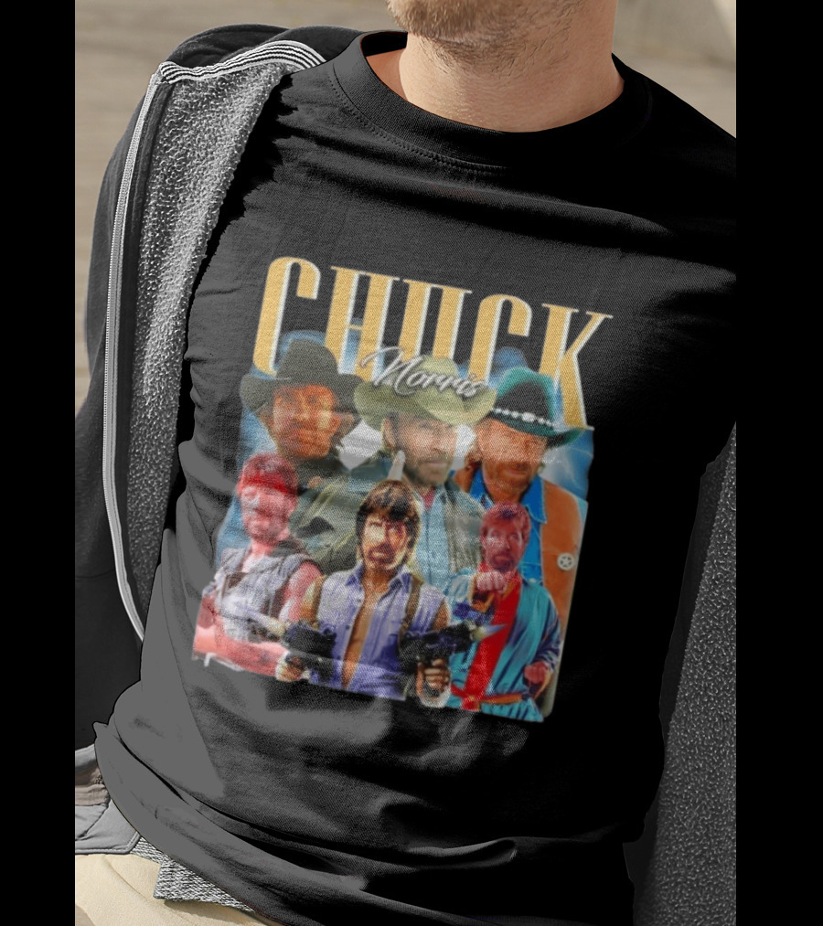 Chuck Norris 1940 2026 Collage Texas Ranger Legend T-Shirt