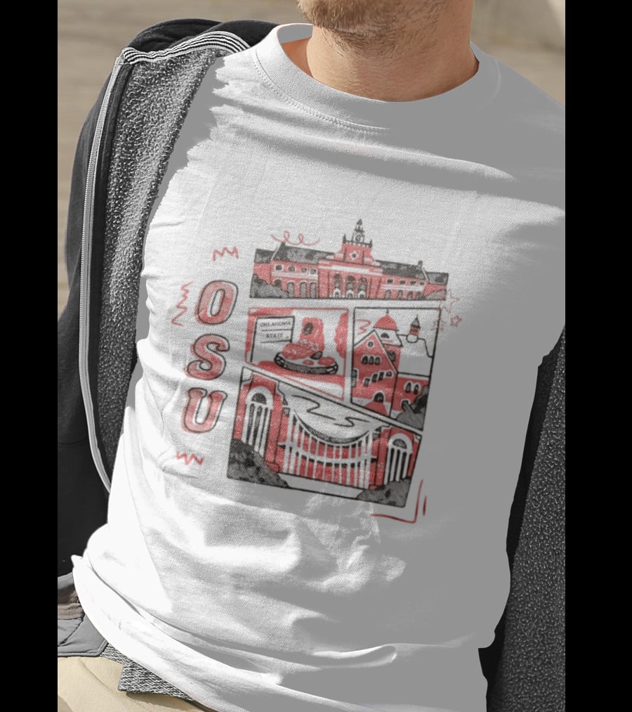 Oklahoma State Cowboys OSU University Landmarks T-Shirt