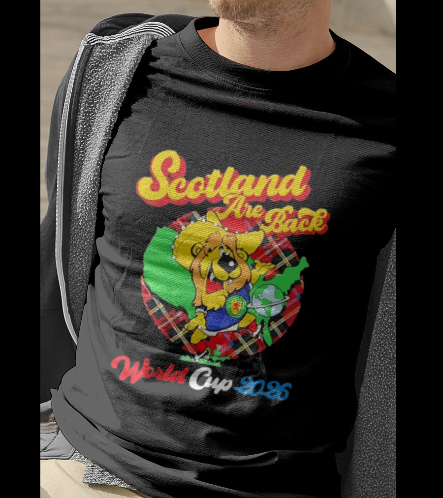 Scotland Are Back World Cup 2026 Lion Plaid Globe Soccer Ten Left T-Shirt