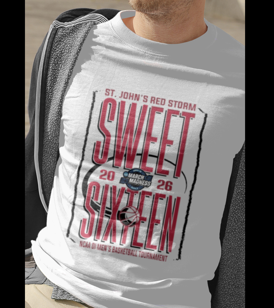 St. John's Red Storm Sweet Sixteen 2026 NCAA Men's Basketball Tournament T-Shirt