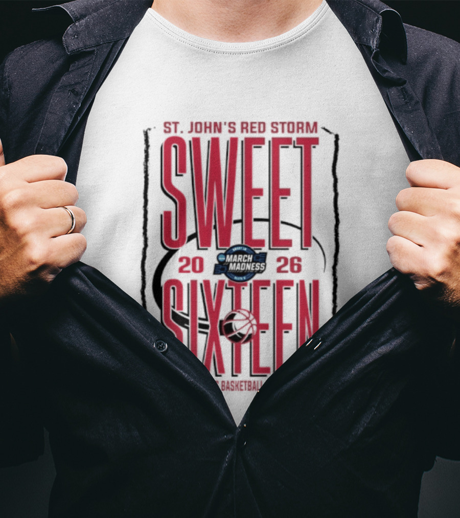 St. John's Red Storm Sweet Sixteen 2026 NCAA Men's Basketball Tournament T-Shirt