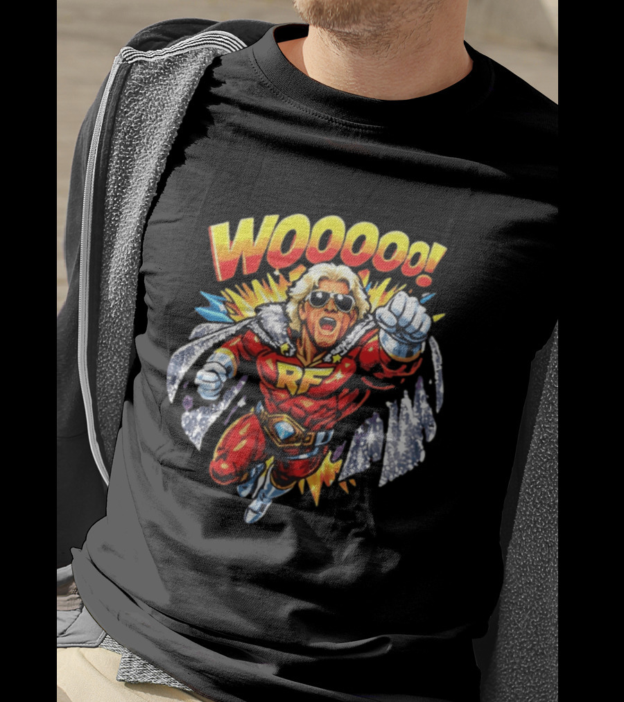 Woooo Super Flair RF Cartoon Hero T-Shirt