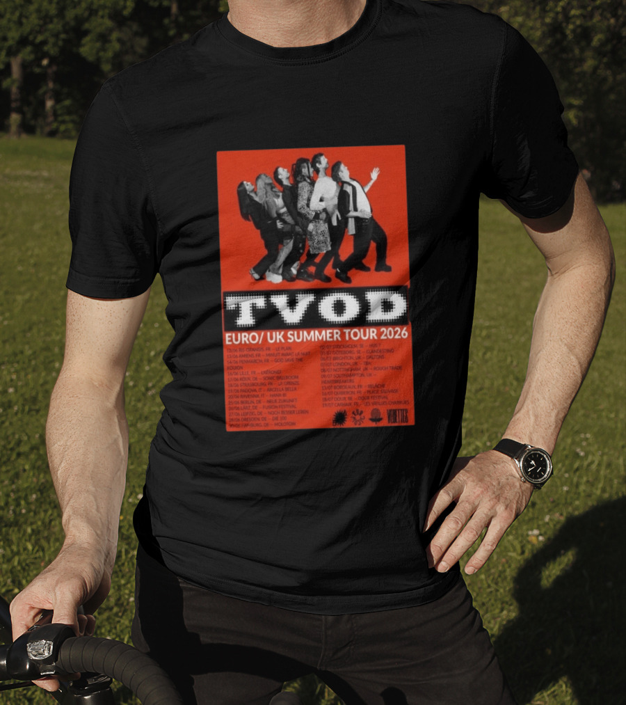 TVOD Euro UK Summer Tour 2026 Concert Dates And Cities T-Shirt