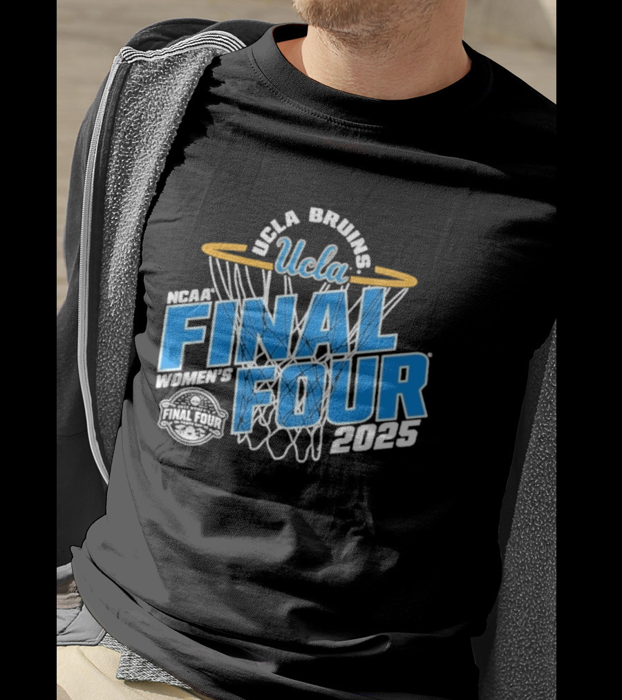 UCLA Bruins 2025 NCAA Women's Basketball Final Four Championship Hoop Net T-Shirt