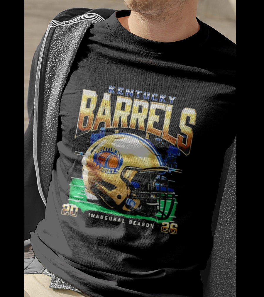 Kentucky Barrels 2026 Inaugural Season Helmet T-Shirt