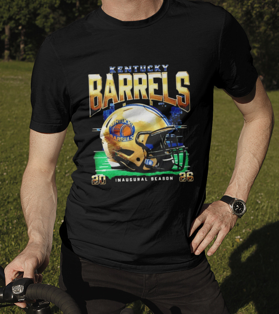 Kentucky Barrels 2026 Inaugural Season Helmet T-Shirt