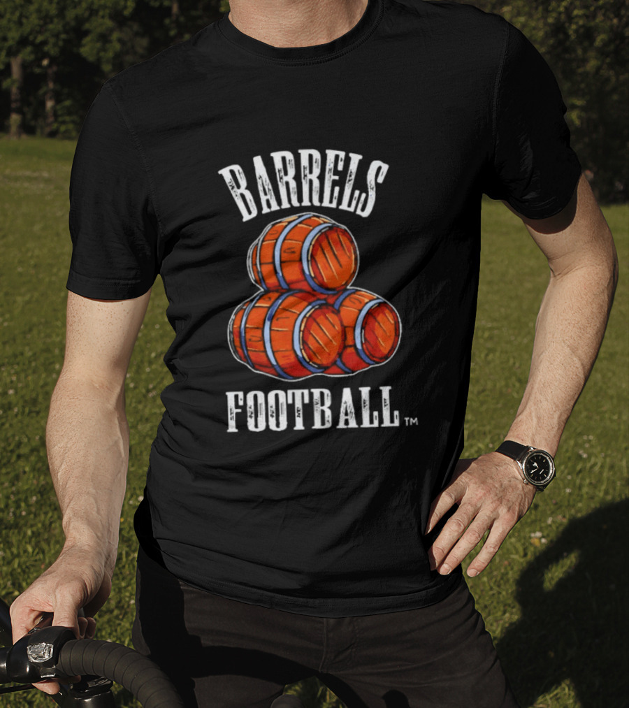 Barrels Football Three Blue Barrels Kentucky T-Shirt