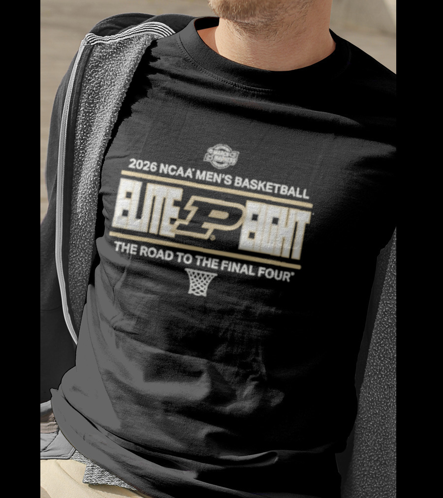 2026 NCAA Men's Basketball Elite Eight Purdue The Road To The Final Four T-Shirt