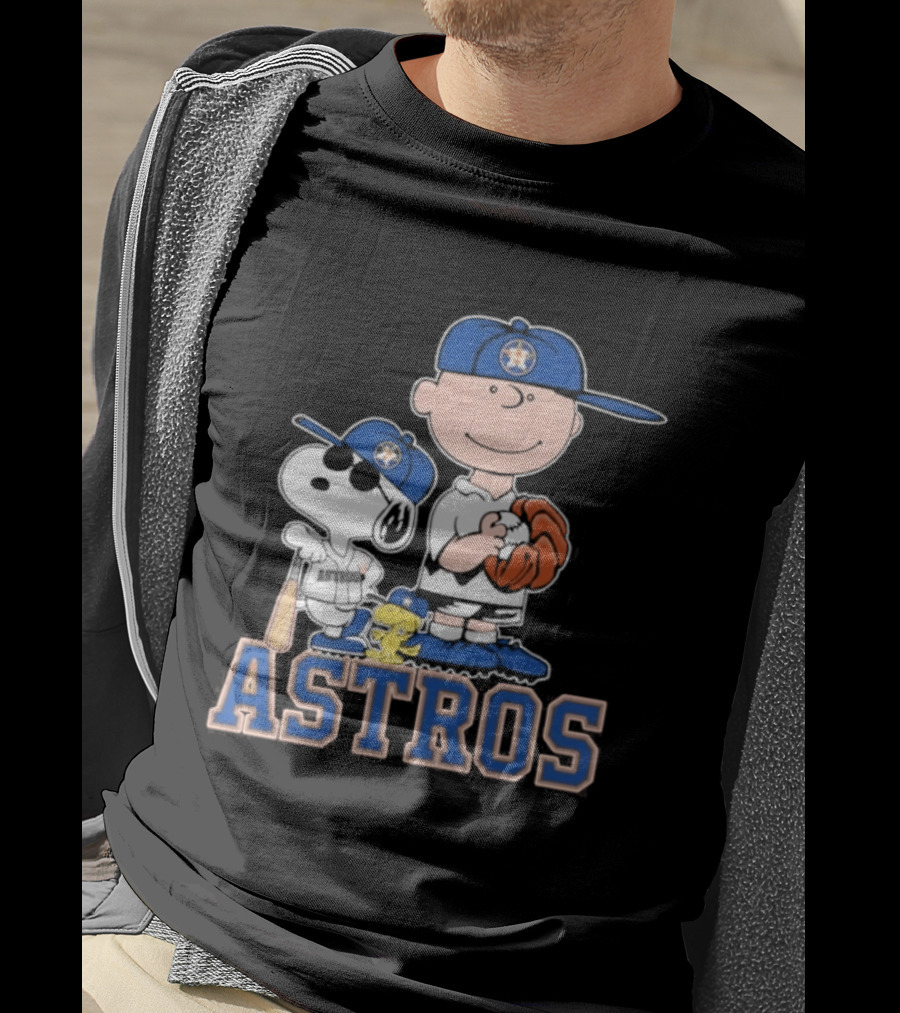 Snoopy Brown Astros Baseball 2026 T-Shirt