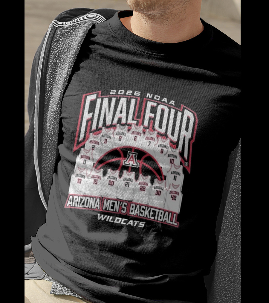 2026 NCAA Final Four Arizona Wildcats Men's Basketball T-Shirt