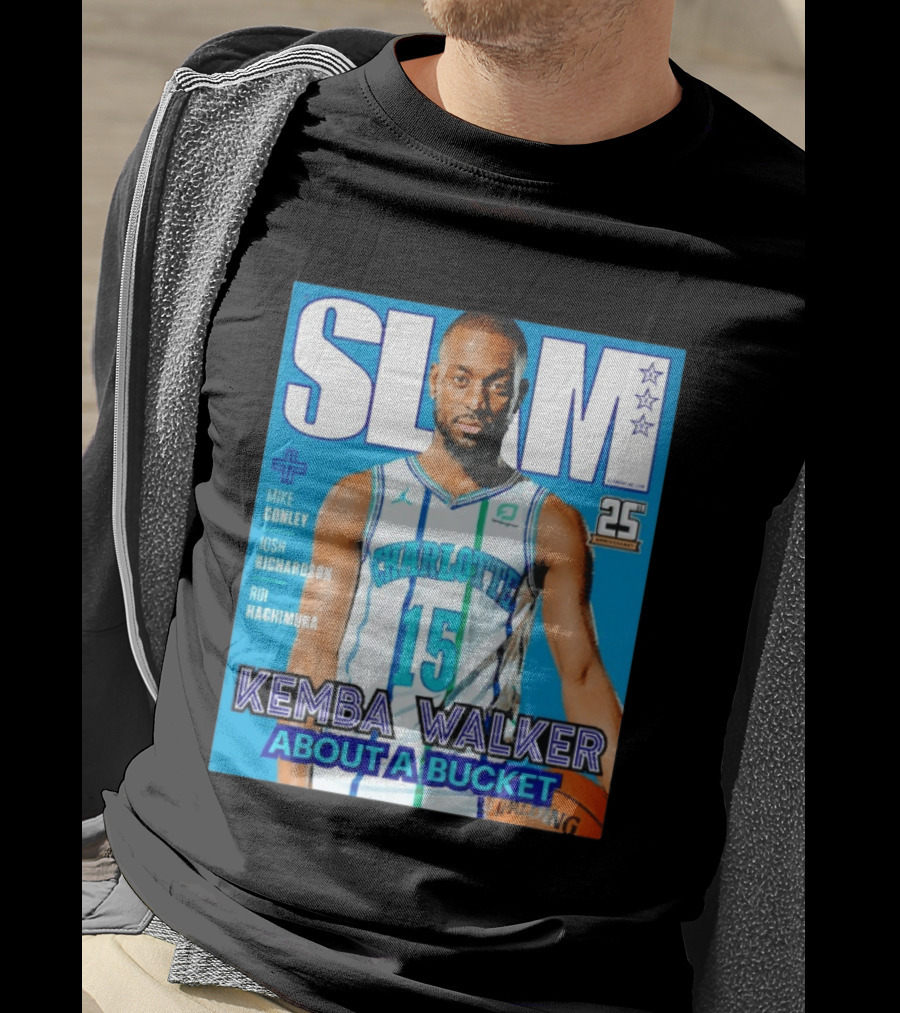 Slam Magazine Kemba Walker Charlotte Hornets About A Bucket Edition T-Shirt