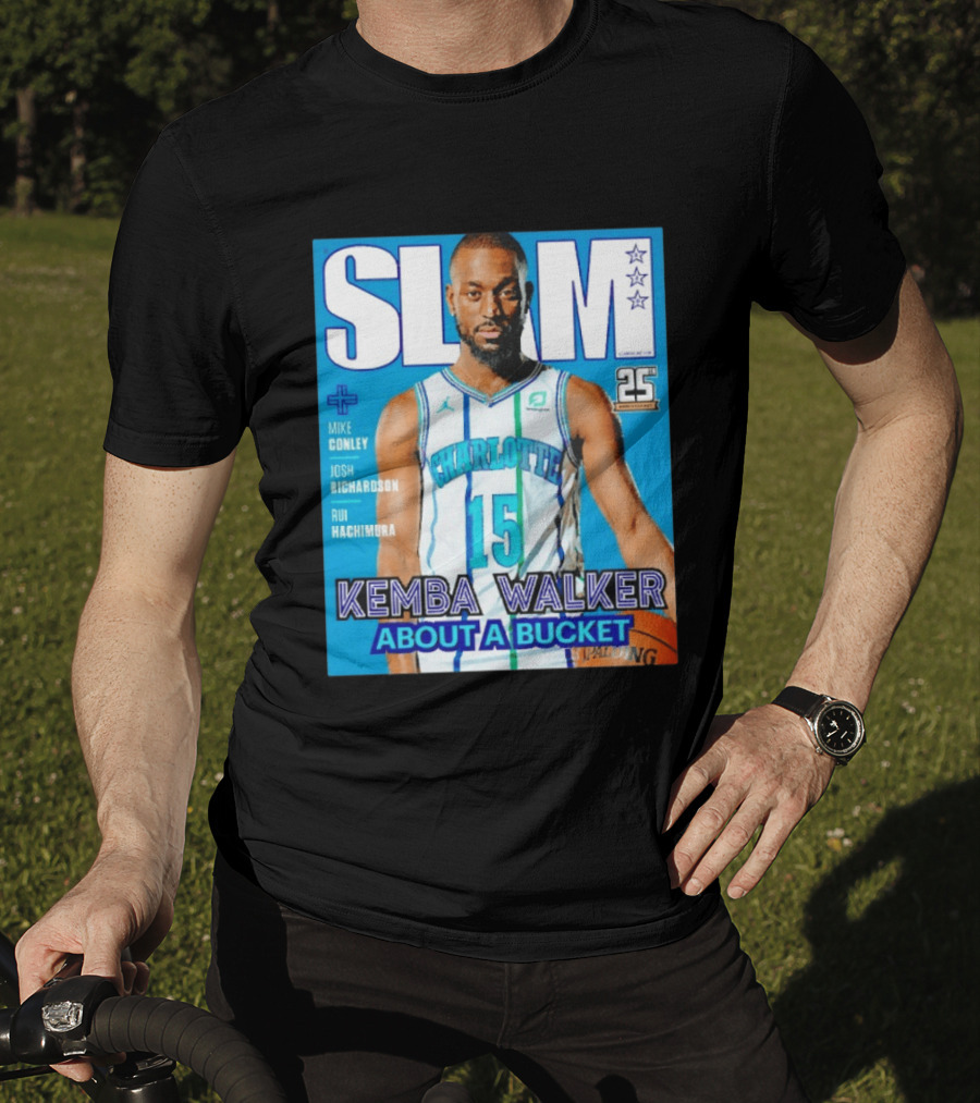Slam Magazine Kemba Walker Charlotte Hornets About A Bucket Edition T-Shirt