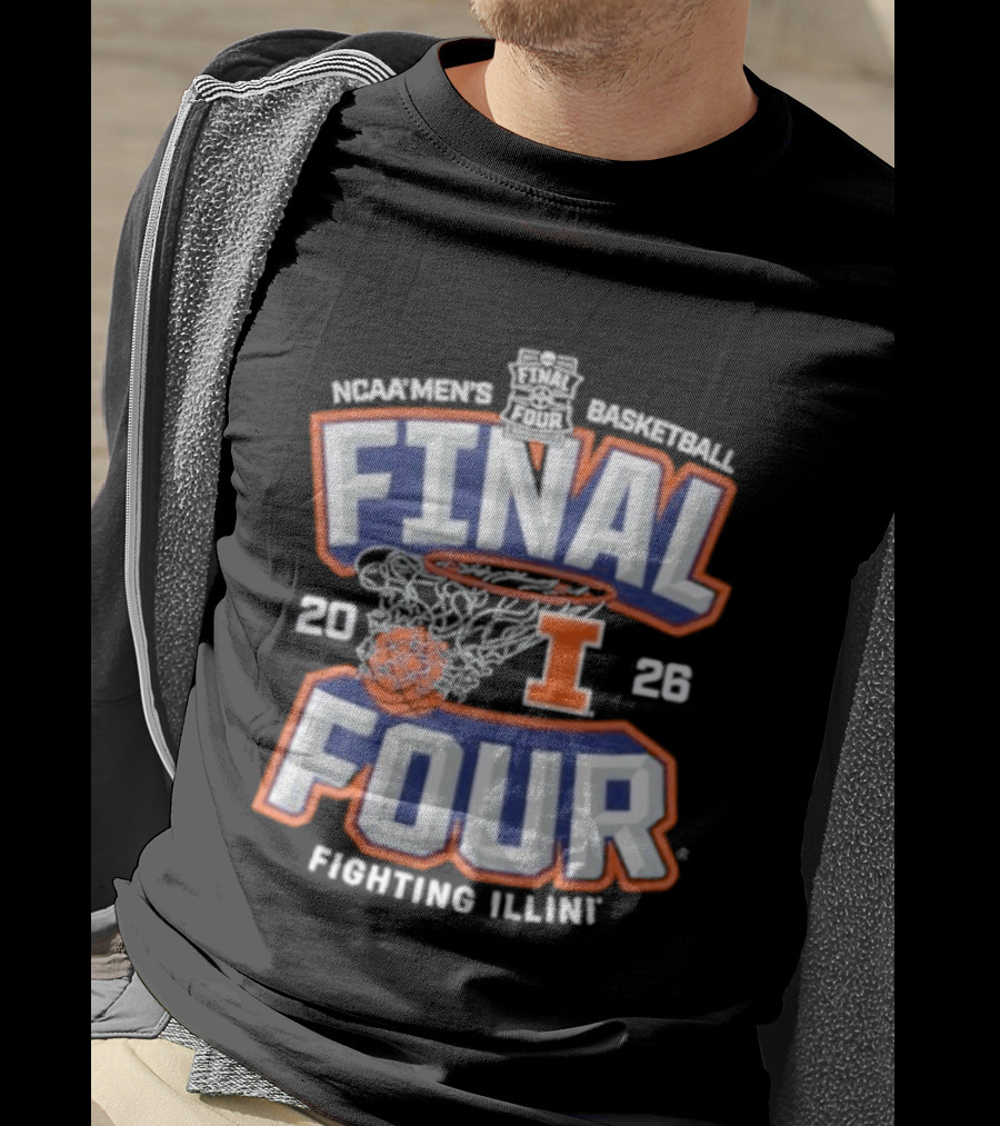 Illinois Basketball 2026 NCAA Final Four Fighting Illini T-Shirt