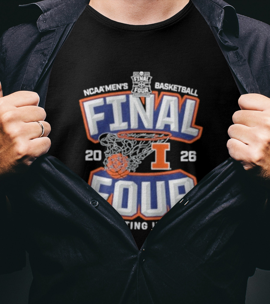 Illinois Basketball 2026 NCAA Final Four Fighting Illini T-Shirt