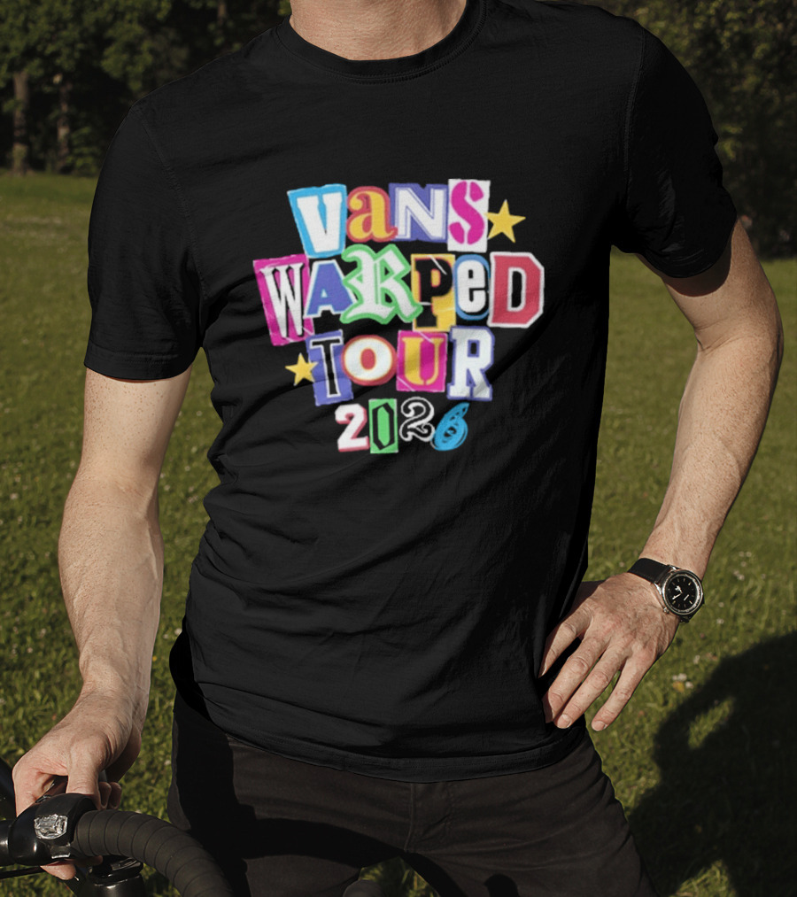 Vans Warped Tour 2026 Colorful Retro Festival T-Shirt