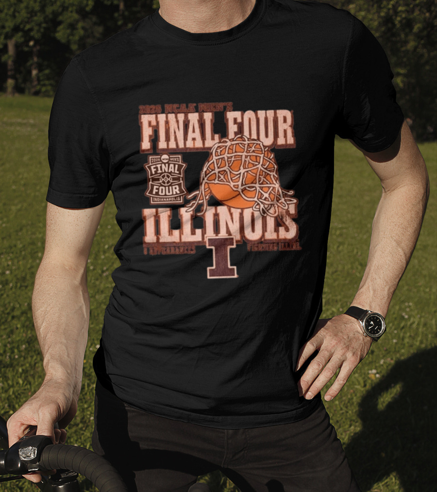 2026 NCAA Men's Final Four Illinois Basketball Indianapolis March Madness T-Shirt