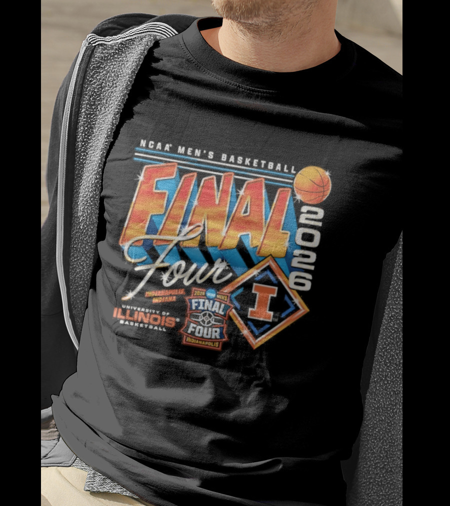 Illinois Men's Basketball 2026 Final Four NCAA Tournament Champion University Of Illinois Limited Edition T-Shirt