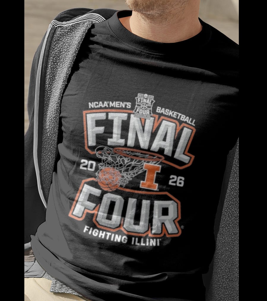 Final Four 2026 Fighting Illinois Basketball T-Shirt
