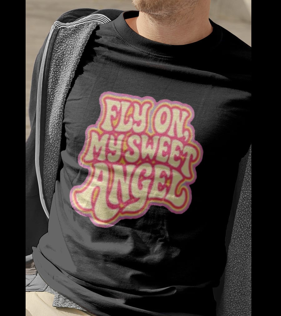 Jimi Hendrix Signed Fly On My Sweet Angel Psychedelic T-Shirt