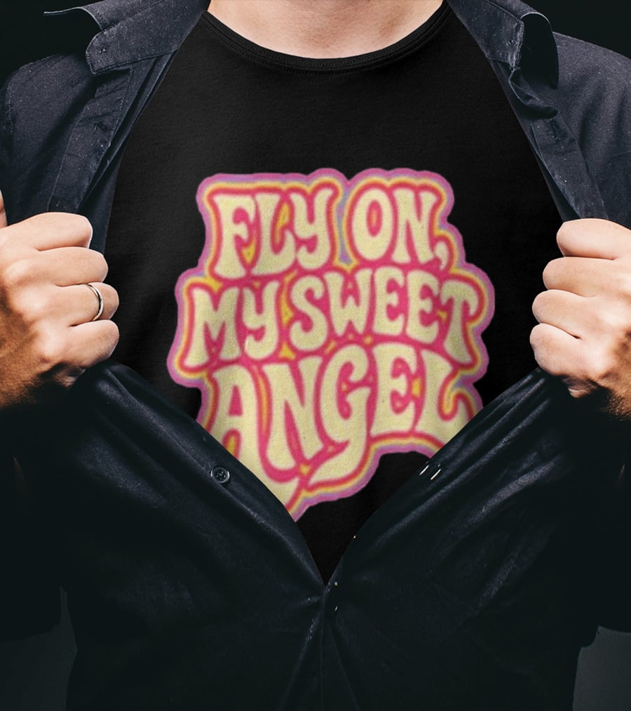Jimi Hendrix Signed Fly On My Sweet Angel Psychedelic T-Shirt
