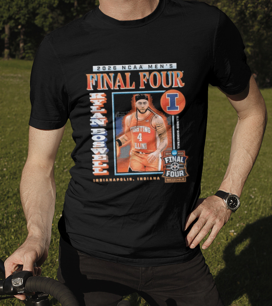 Kylan Boswell 2026 Final Four Fighting Illini NCAA March Madness T-Shirt
