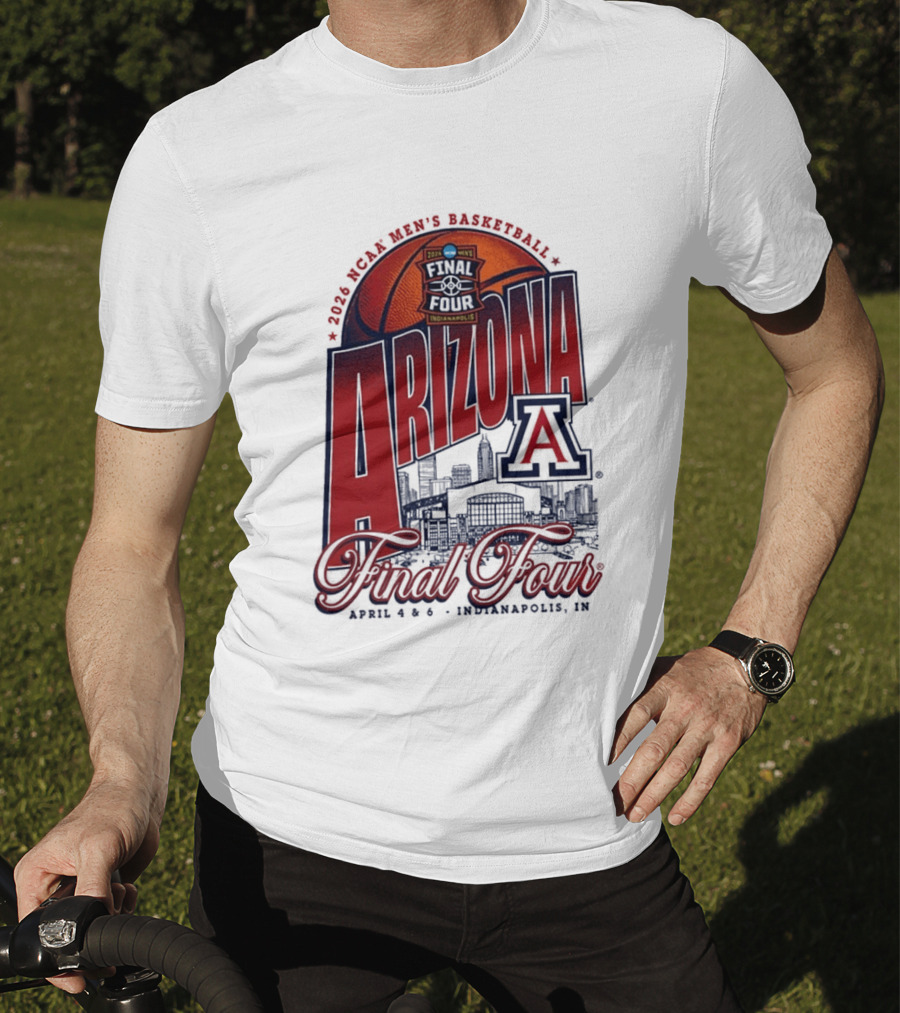 2026 NCAA Men's Basketball Arizona Wildcats Final Four Indianapolis April T-Shirt