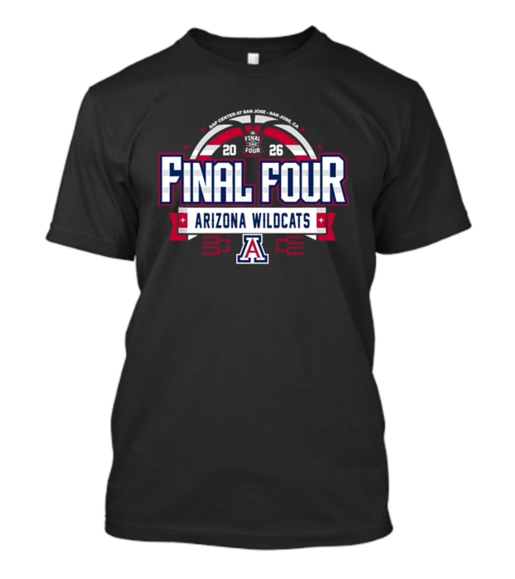2026 Final Four Arizona Wildcats Basketball Tournament T-Shirt