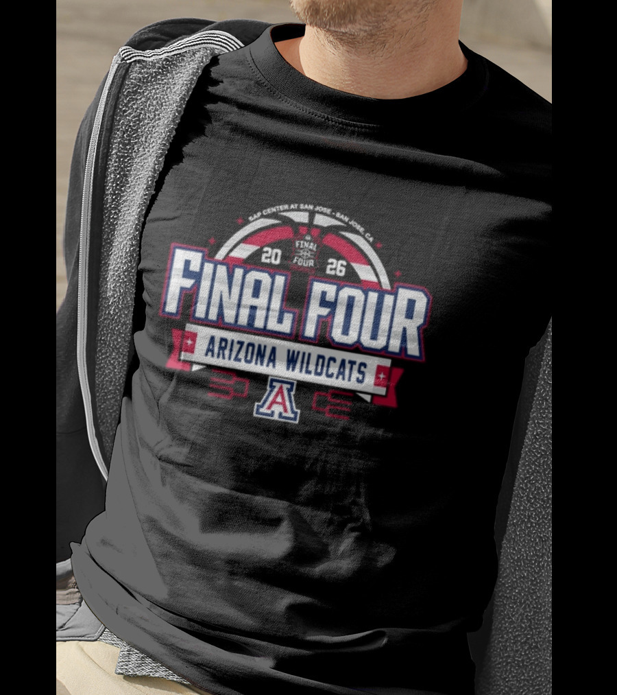 2026 Final Four Arizona Wildcats Basketball Tournament T-Shirt