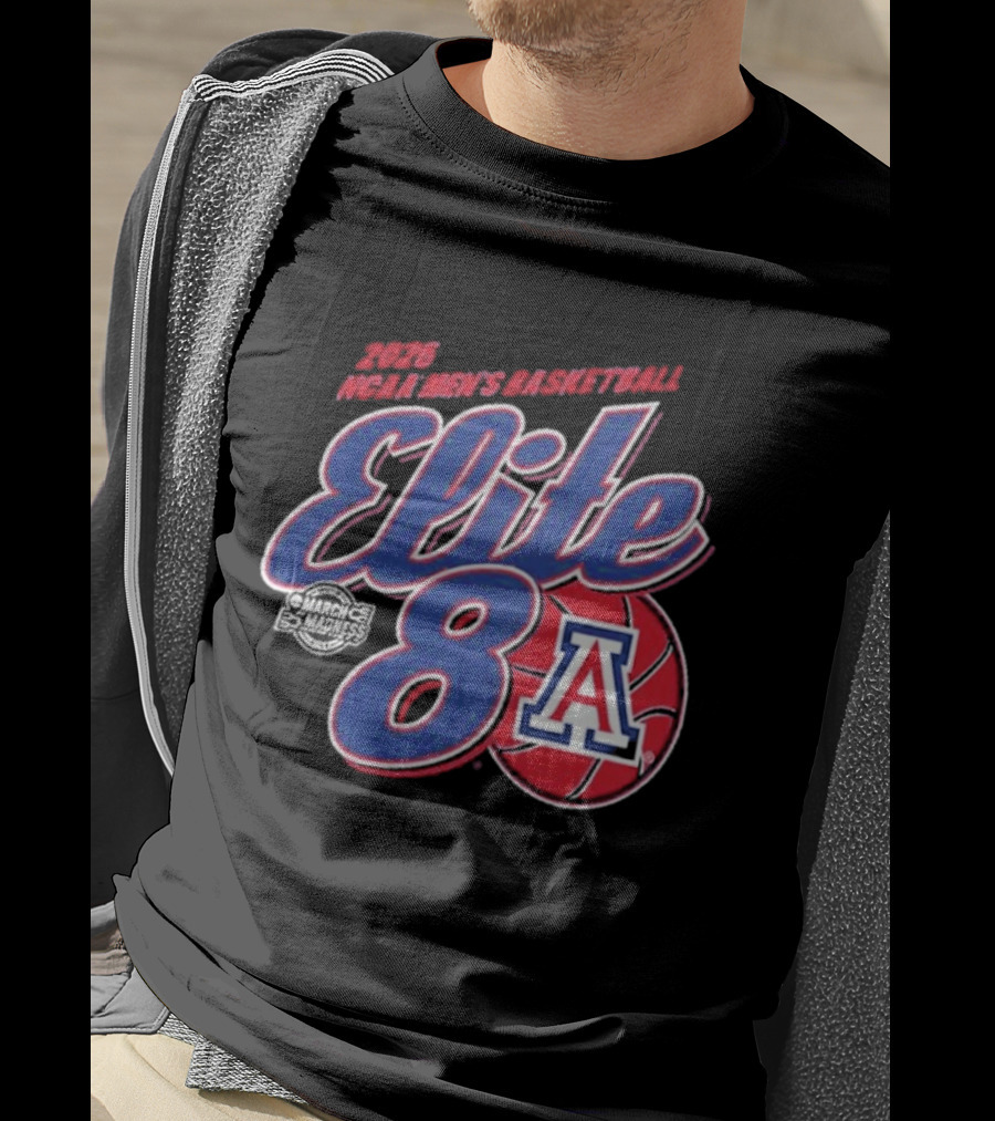 Arizona Wildcats 2026 NCAA Men's Basketball Elite 8 T-Shirt