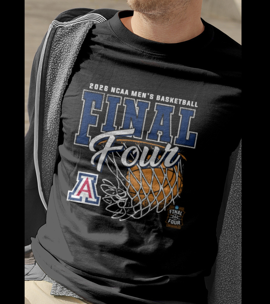 2026 NCAA Men's Basketball Final Four Arizona Wildcats Official Team Gear T-Shirt