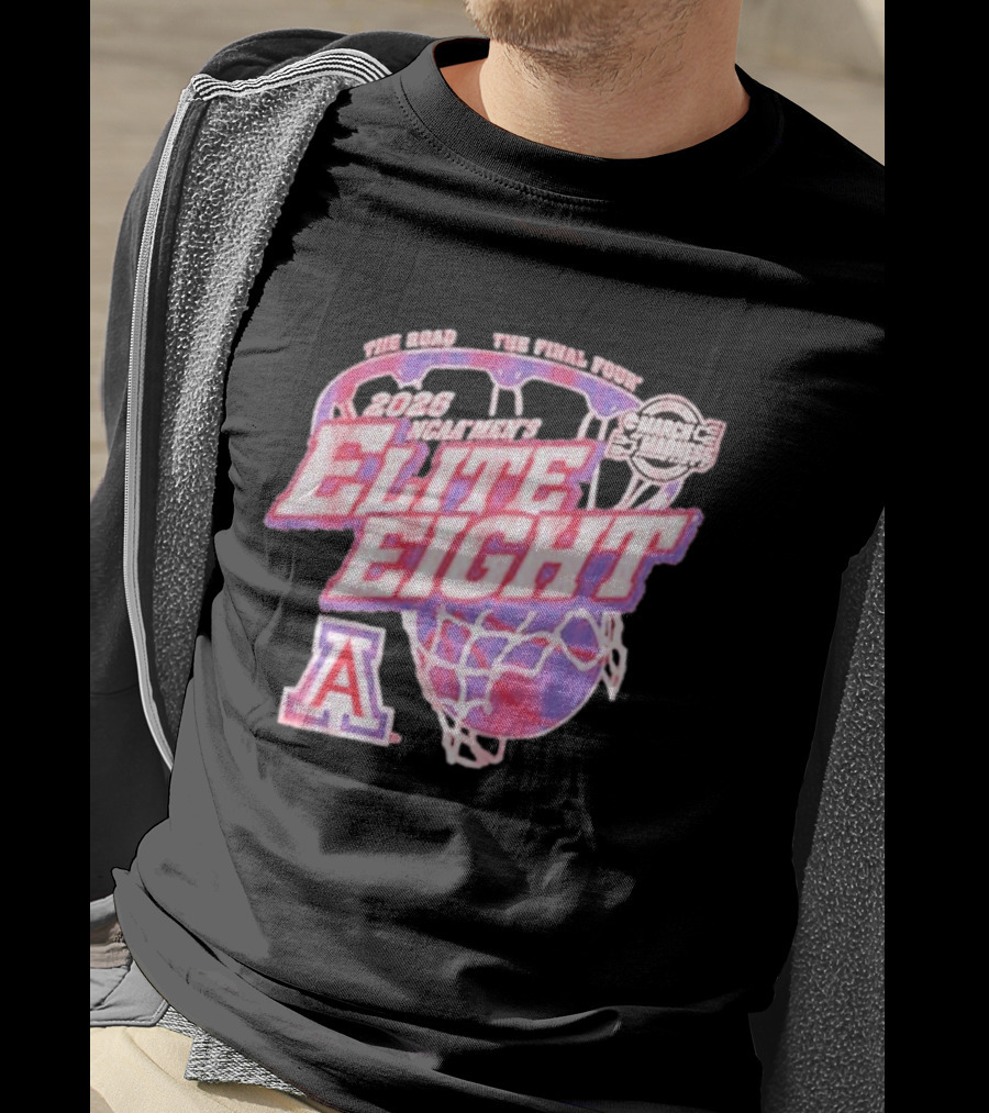 2026 NCAA Men's Elite Eight Arizona Wildcats March Madness Basketball Final Four T-Shirt