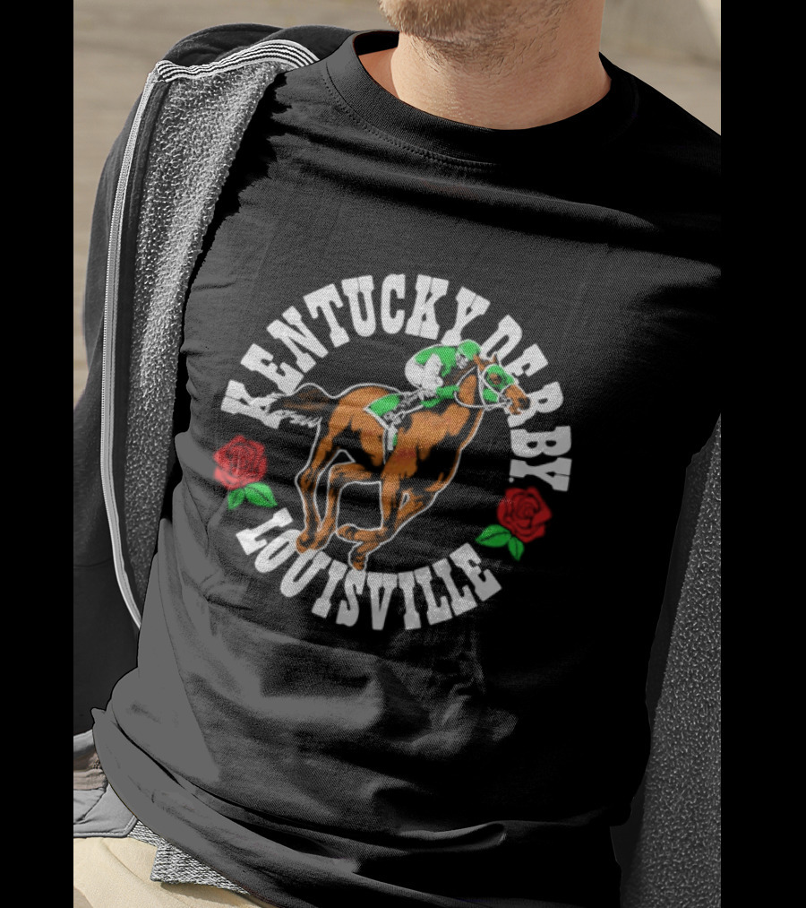 Kentucky Derby Louisville Horse Racing Roses T-Shirt