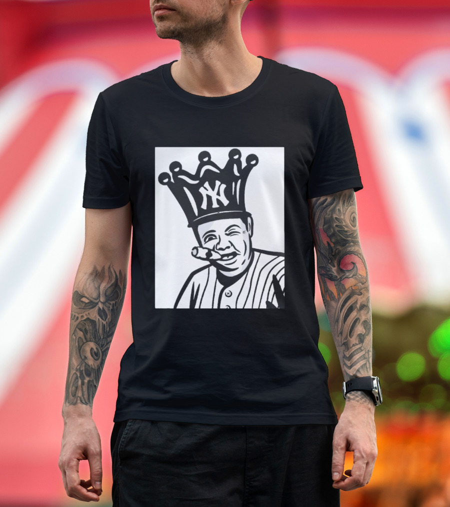 Babe Ruth Cigar Crown NY Yankees Opening Day T-Shirt