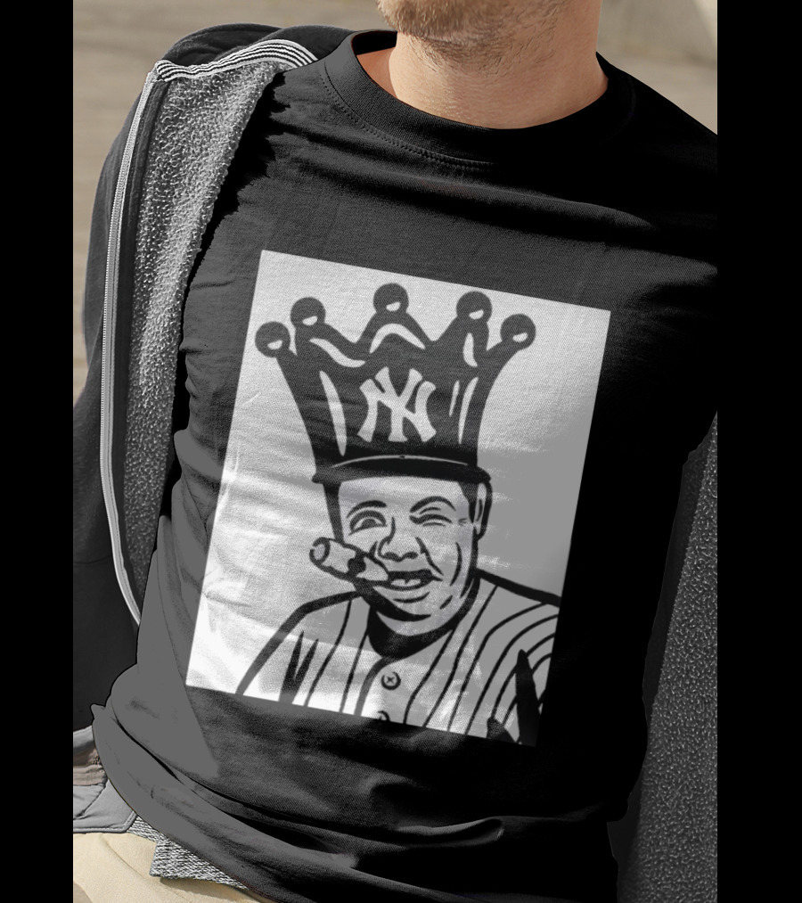 Babe Ruth Cigar Crown NY Yankees Opening Day T-Shirt