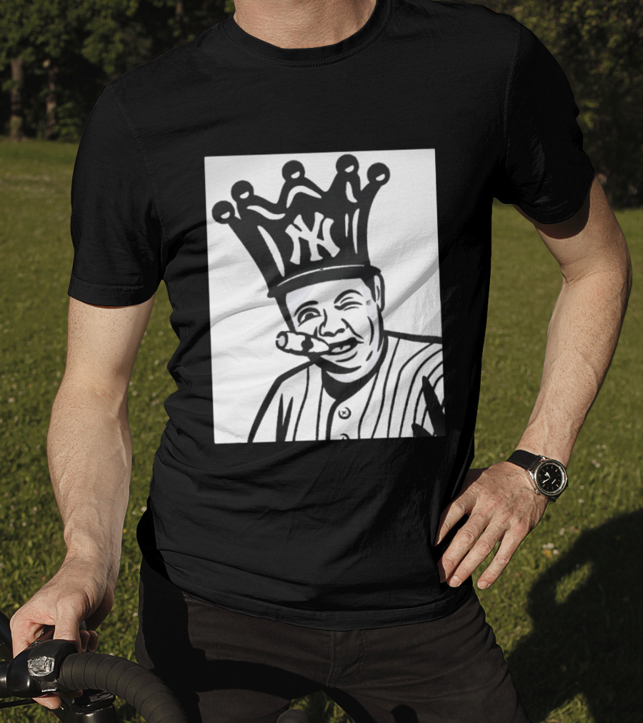 Babe Ruth Cigar Crown NY Yankees Opening Day T-Shirt