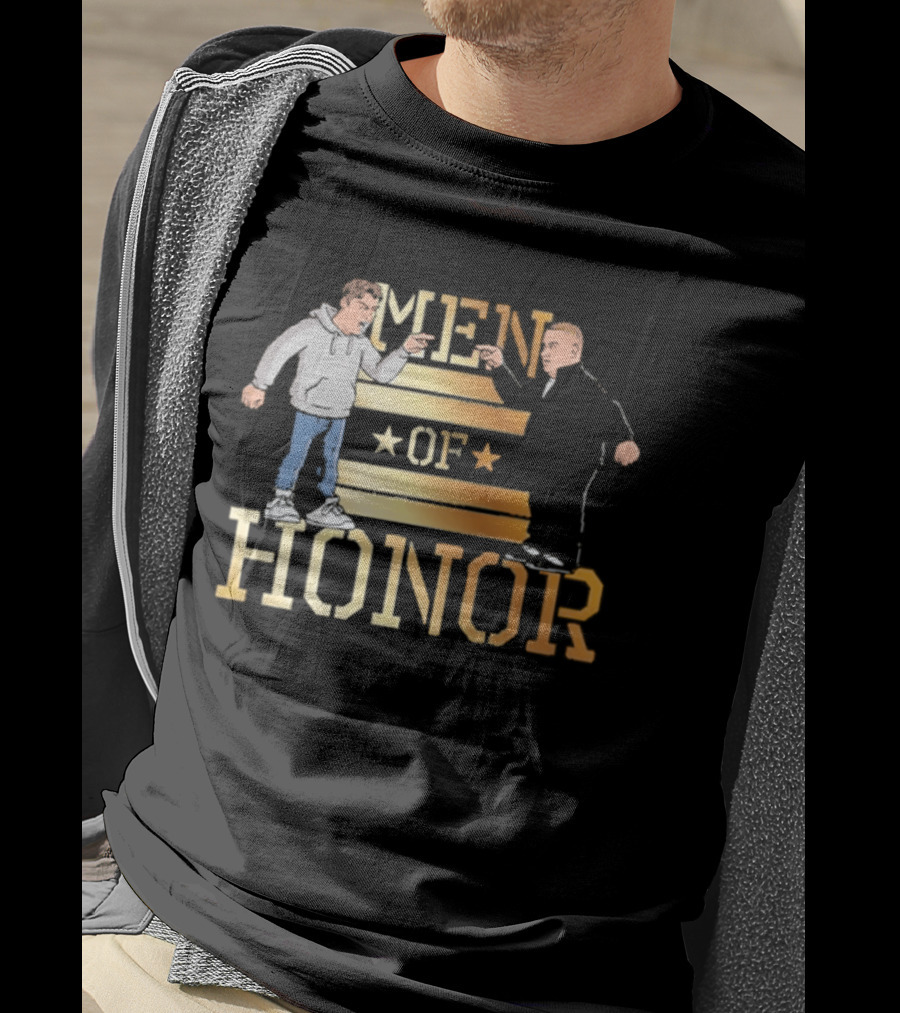 Men Of Honor Stars And Stripes Illustrations T-Shirt