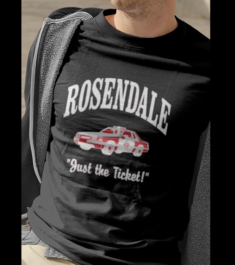 Rosendale Just The Ticket Classic Police Car T-Shirt