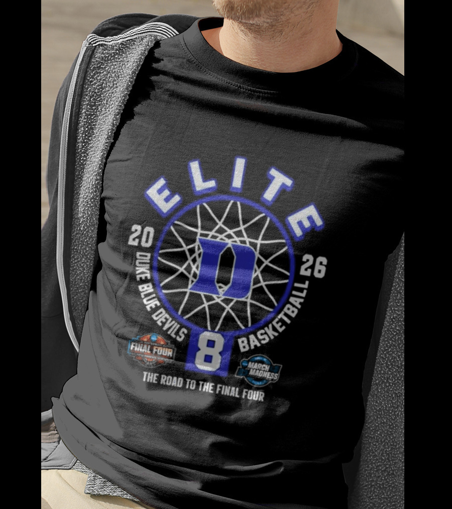 Duke Blue Devils 2026 Elite Eight NCAA Women's Basketball Road To The Final Four T-Shirt