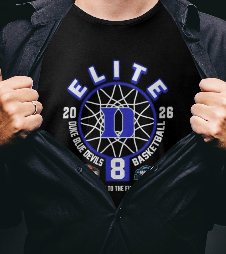Duke Blue Devils 2026 Elite Eight NCAA Women's Basketball Road To The Final Four T-Shirt