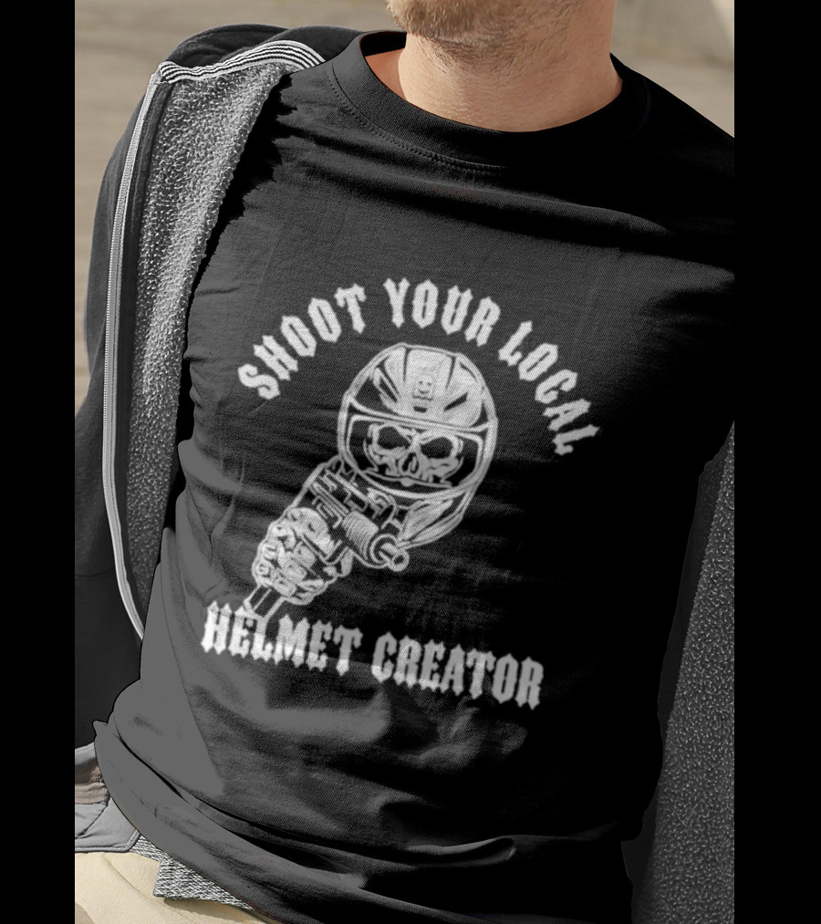 Shoot Your Local Helmet Creator Ghost Racing T-Shirt