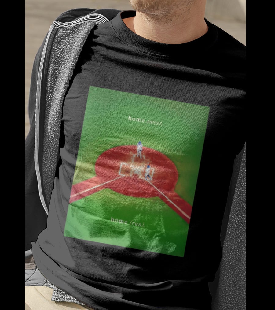 Home Sweet Home Run LA Dodgers 2026 MLB Opening Day Baseball Stadium Scene T-Shirt