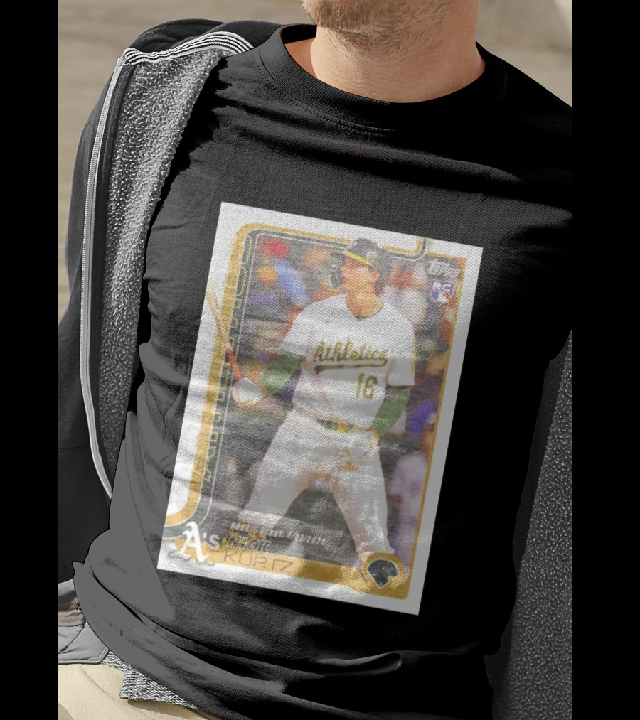 Nick Kurtz Athletics Rookie Debut Topps Baseball Card 4/23/2023 T-Shirt