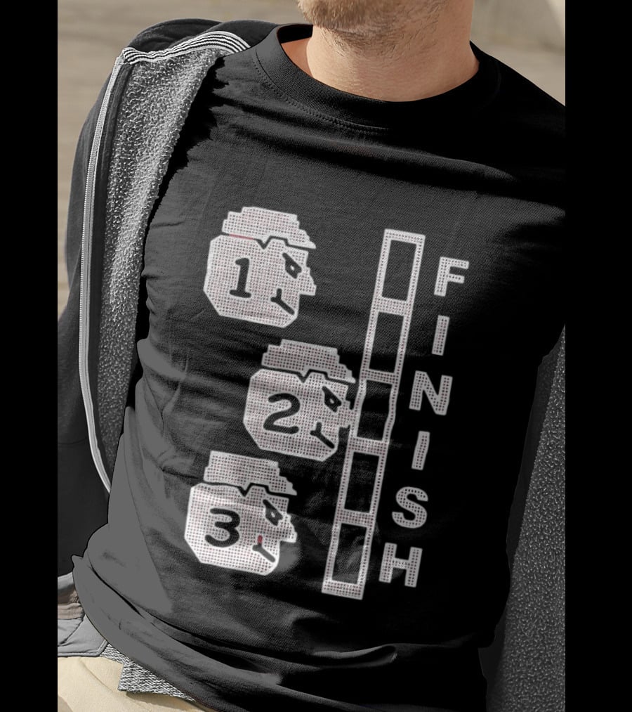 The Great Red Race Cincinnati Reds Finish Line Illustrations T-Shirt