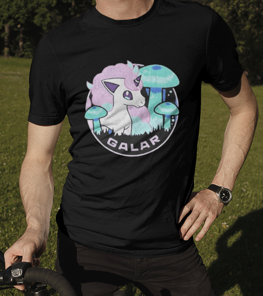 Pokémon Galar Rapidash Pastel Mushroom Adventure T-Shirt