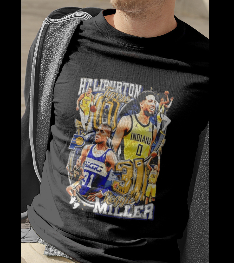 Haliburton Tyrese 0 Indiana Pacers Reggie Miller 31 T-Shirt