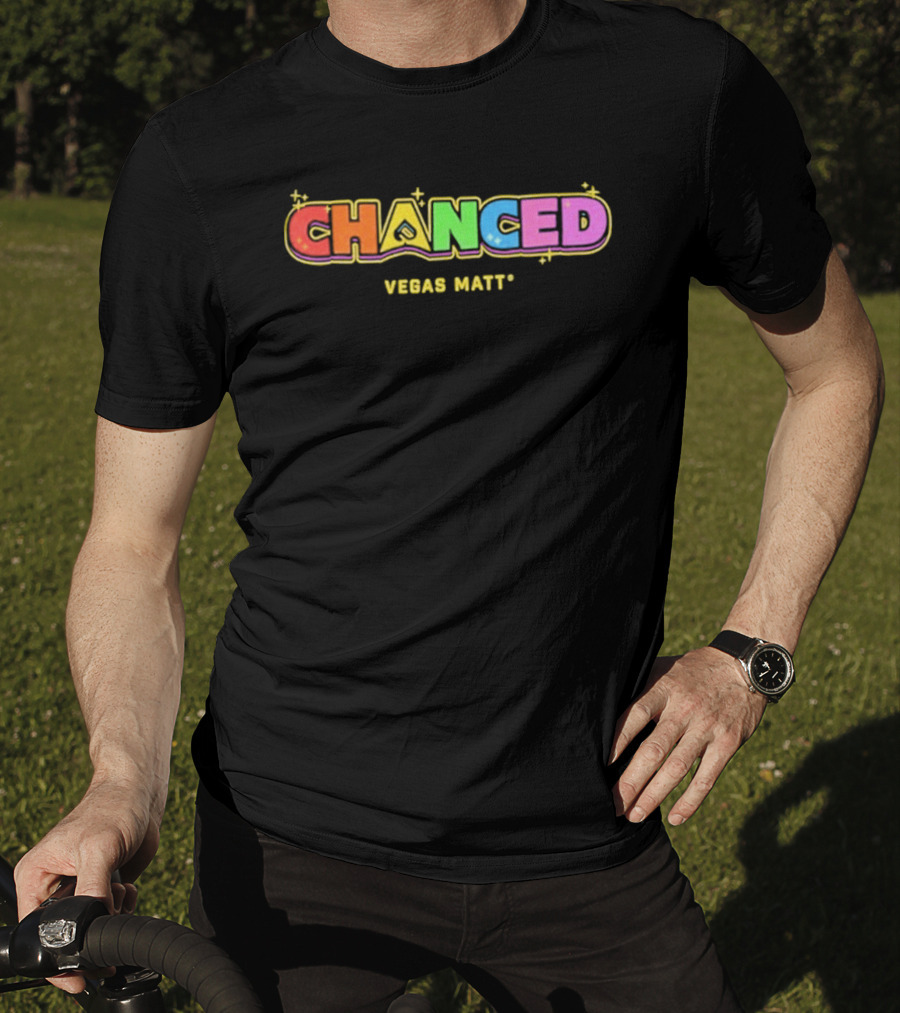 Chanced Rainbow Vegas Matt Colorful T-Shirt