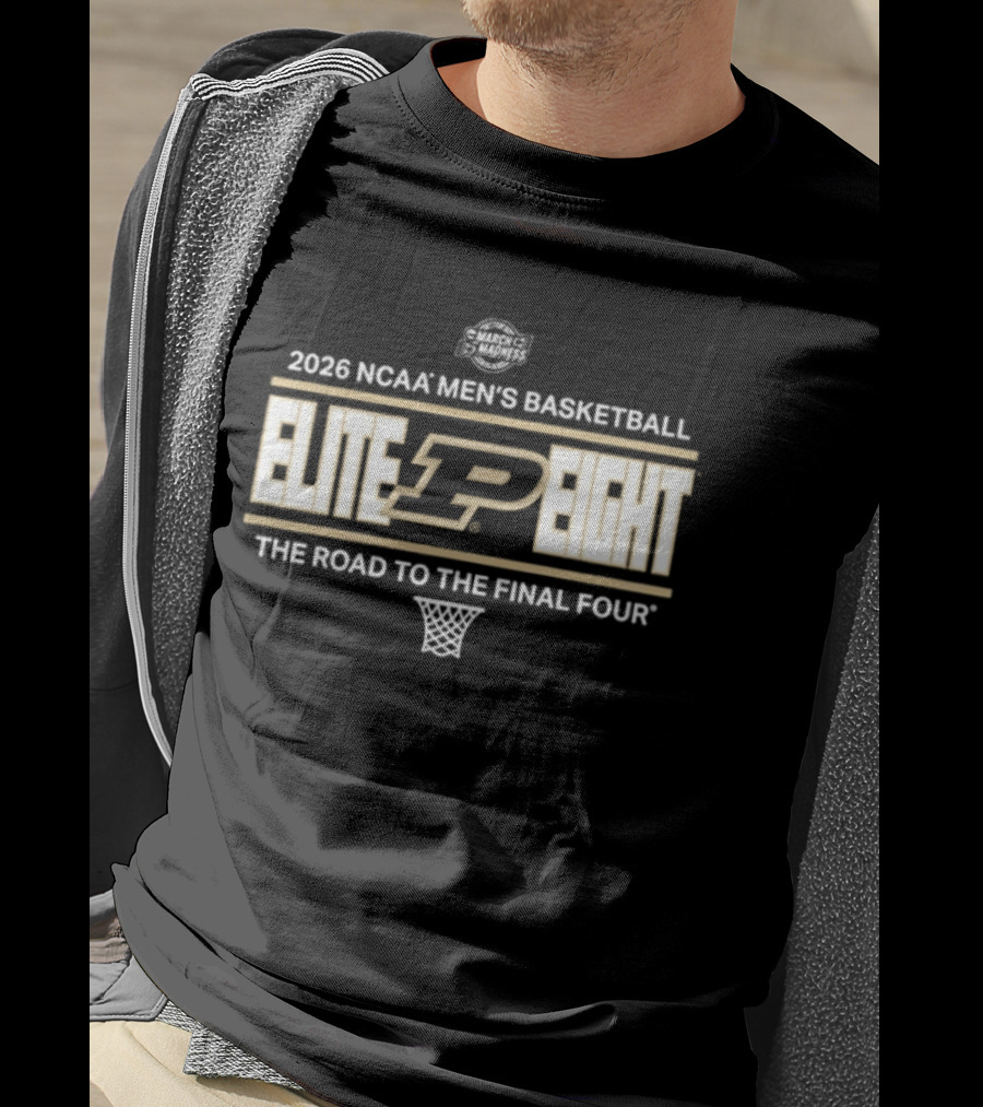 Purdue Boilermakers 2026 NCAA Men's Basketball Elite Eight Road To The Final Four T-Shirt