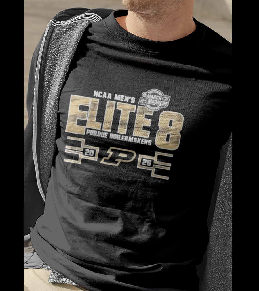 NCAA Men's March Madness Elite 8 Purdue Boilermakers 2026 T-Shirt